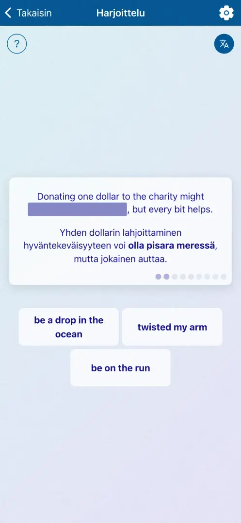 Sovelluksen kuvakaappaus