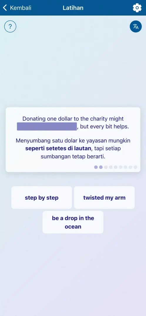 Tangkapan layar aplikasi