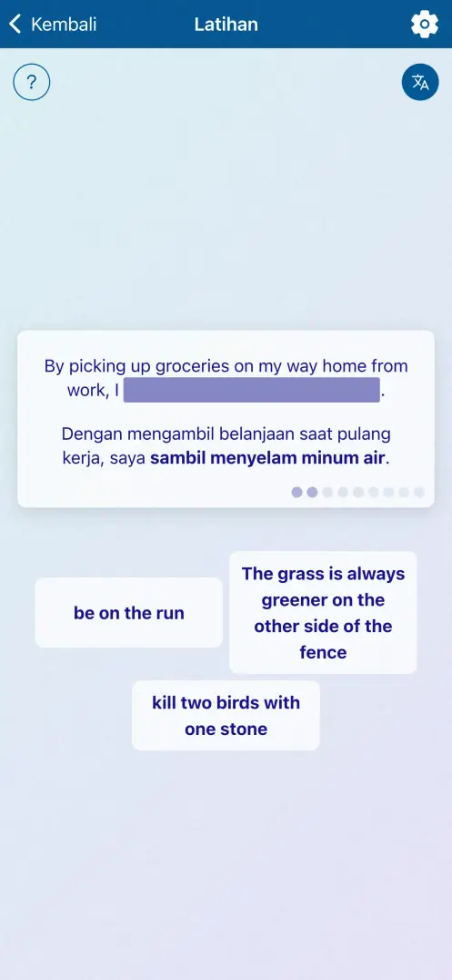 Tangkapan layar aplikasi