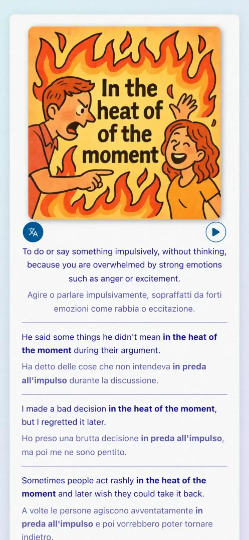 Schermata dell'app