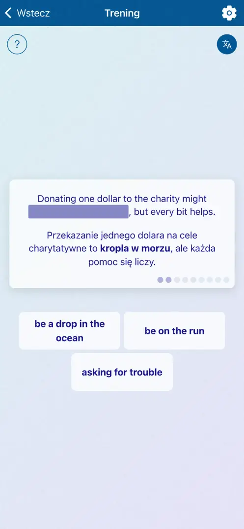 Zrzut ekranu aplikacji