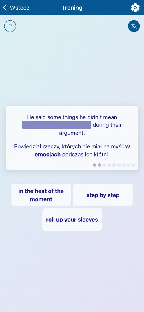 Zrzut ekranu aplikacji