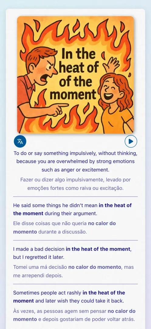 Captura de ecrã do app