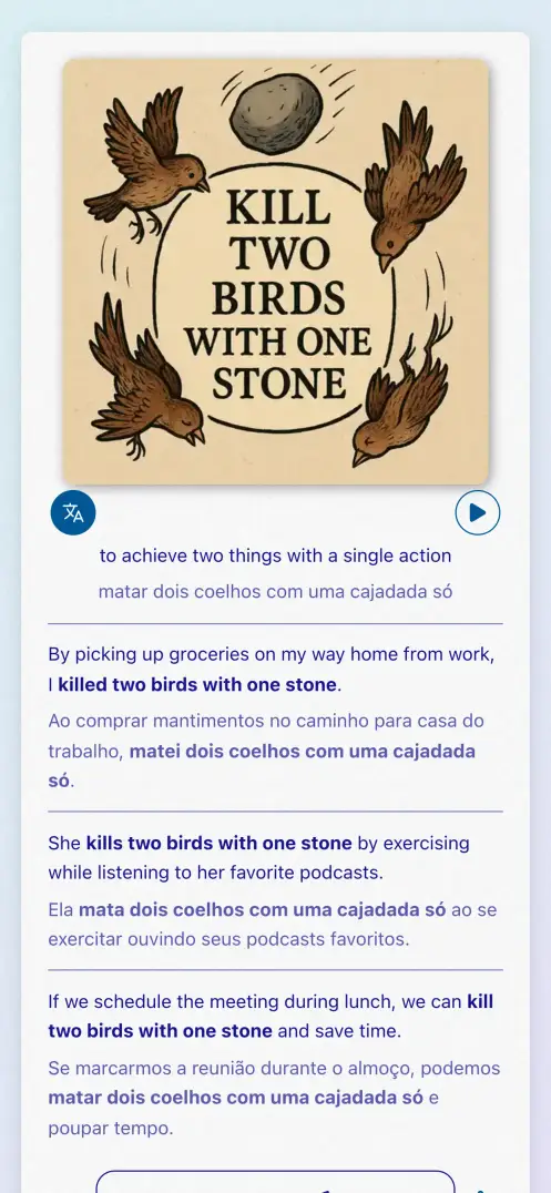 Captura de ecrã do app
