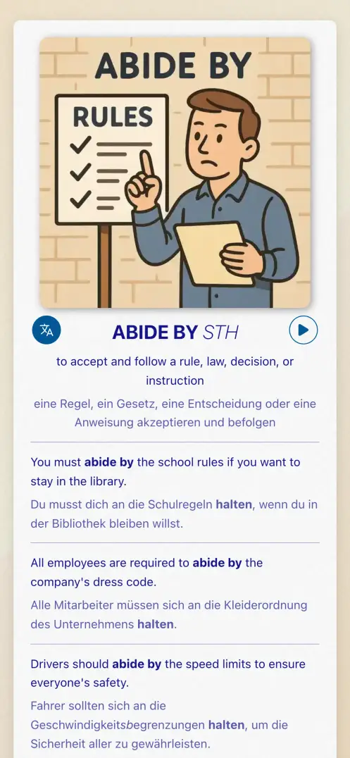 Screenshot der App
