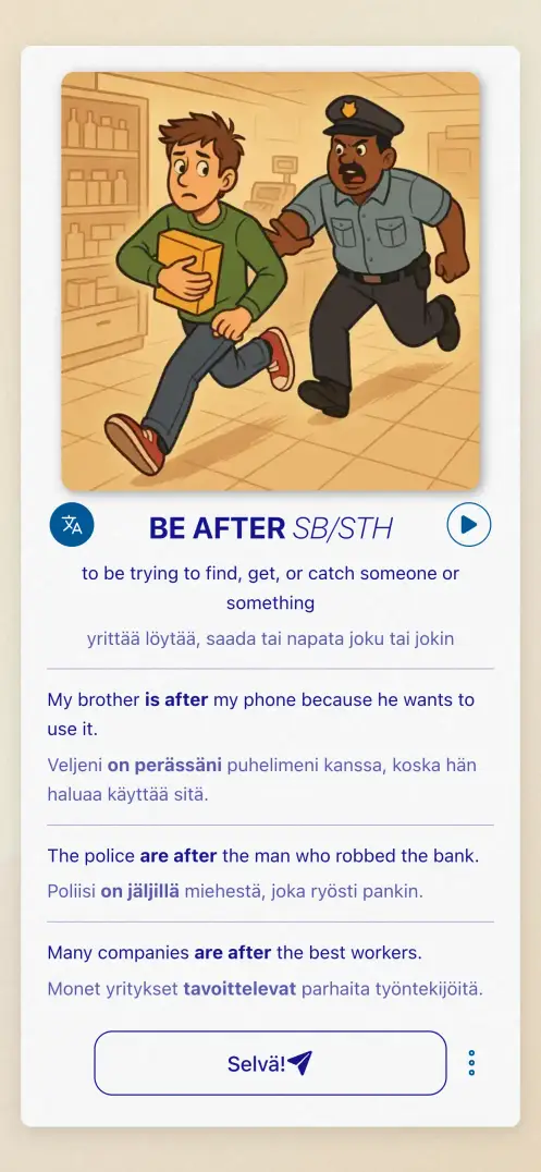 Sovelluksen kuvakaappaus